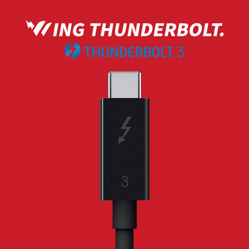 윙선더볼트3(WING THUNDERBOLT3) 초고속 외장형 SSD 맥 OS 윈도즈 부팅 가능